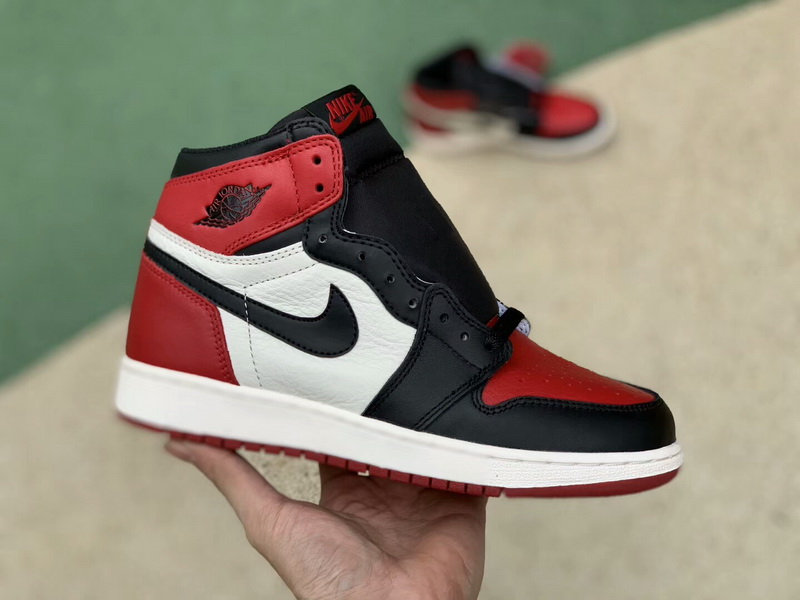 Authentic Air Jordan 1 Retro High OG “Bred Toe”women